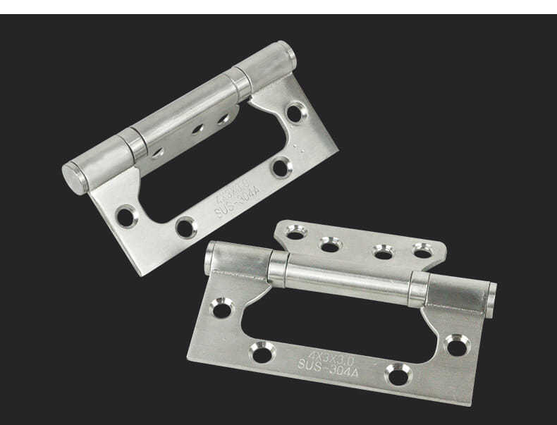 子母合页4寸不锈钢木门叶门页要开槽家用静音铰链门窗