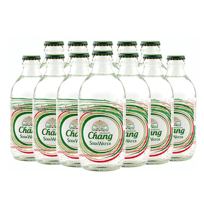 胜狮苏打水 泰国chang象牌苏打水泰象苏打水饮料气泡水整箱325ml 12