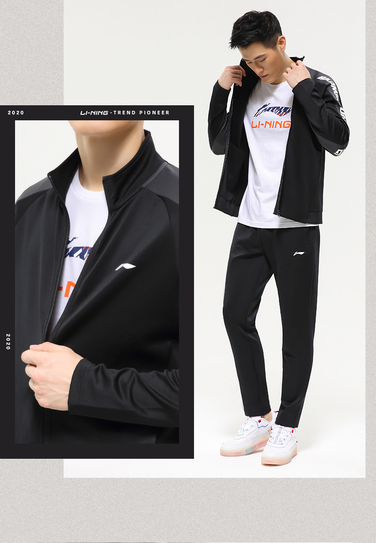 官网授权李宁lining运动服套装男女款跑步健身运动休闲晨跑学生运动会