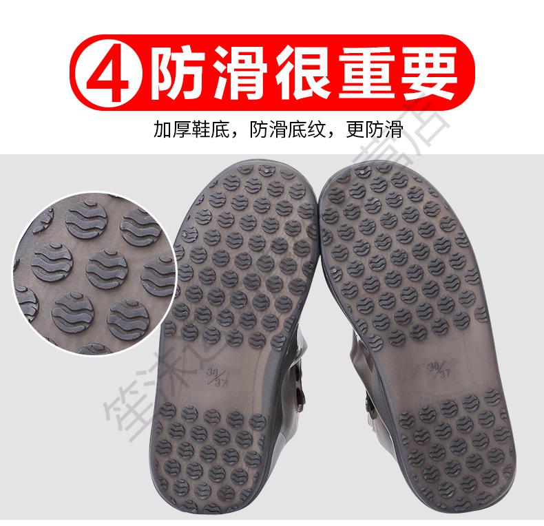 商场同款鞋套防水防滑硅胶雨鞋套加厚耐磨底雨天女夏季防雨脚套男下雨