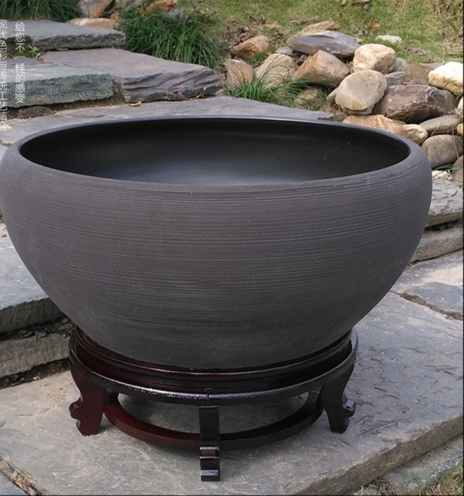 瓷缸 鱼缸瓷缸 水缸水缸装水加大陶瓷缸养鱼缸水缸荷花盆阳台庭院乌龟