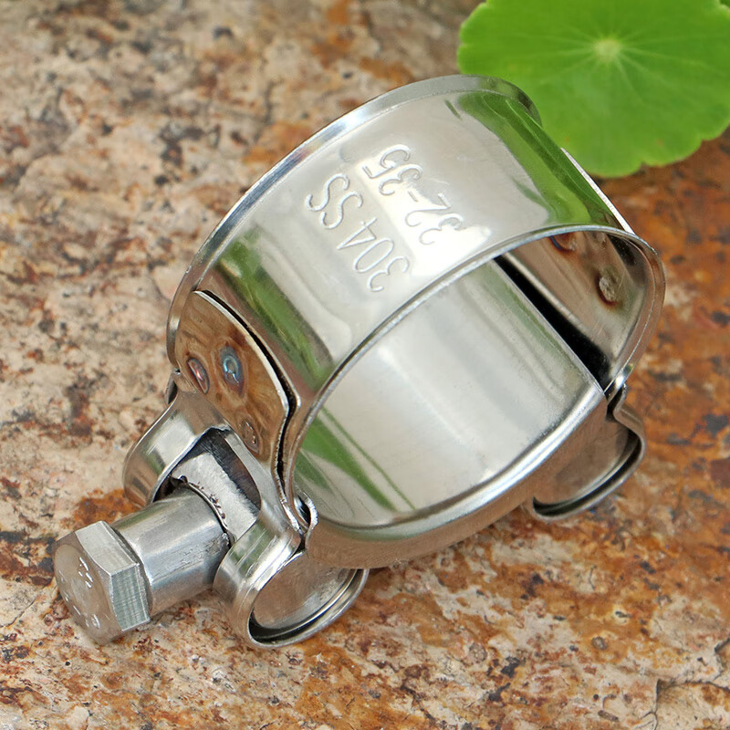 304不锈钢强力卡箍管道夹抱卡扣大力螺丝锁紧管箍管卡喉箍 74-79mm304