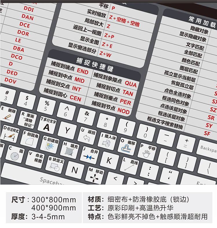 excel公式pr ug wps辦公 3d max全版快捷鍵 加鍵盤指示 400x900mm 4mm