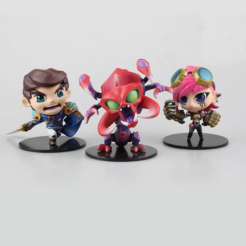 英雄联盟游戏周边lol手办公仔模型玩具盲僧亚索q版玩偶金克斯车载摆件