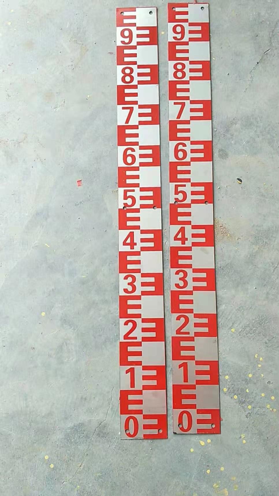 定制水位尺/铝合尺定制水位尺搪瓷不锈钢水利水文标尺水位测量尺 0.