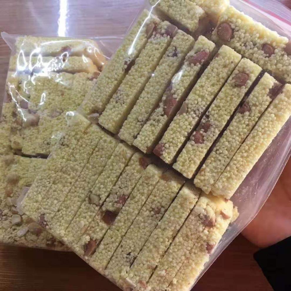 小米酥花生米糕手工传统米花糖休闲零食糕点小吃 小米