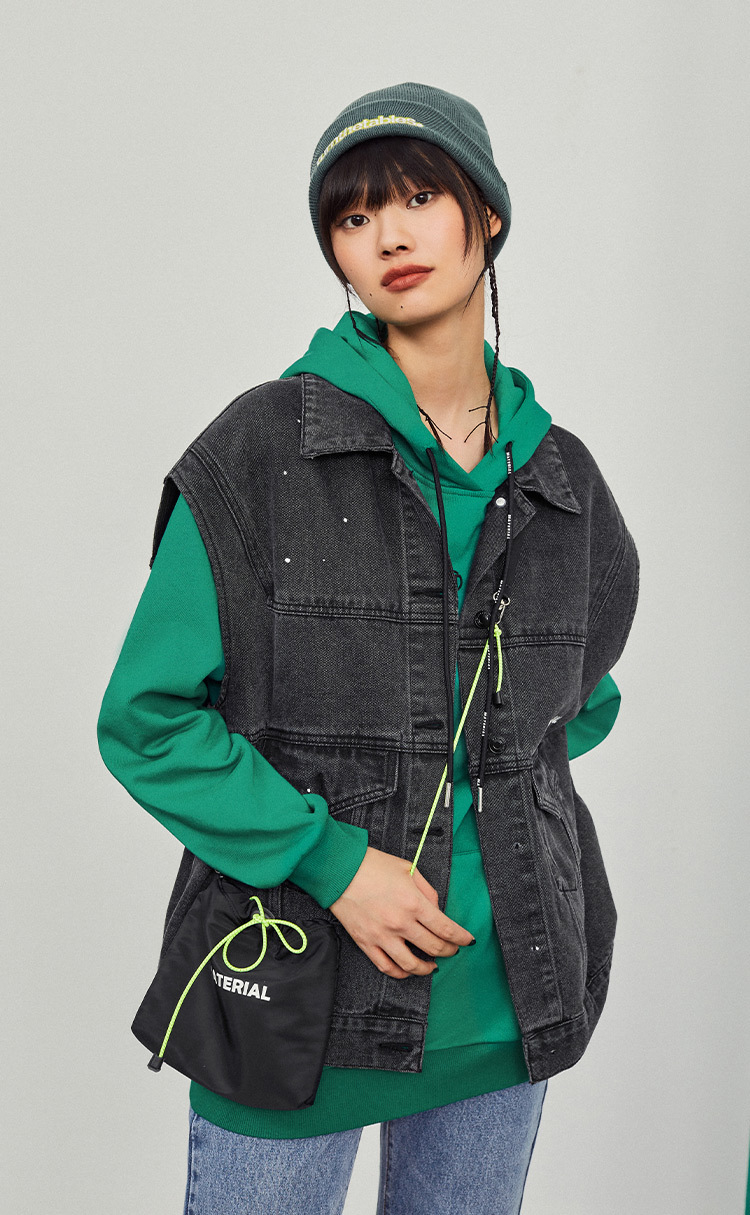 material girl物质女孩卫衣女春秋薄款白色连帽上衣情侣外套2021新款