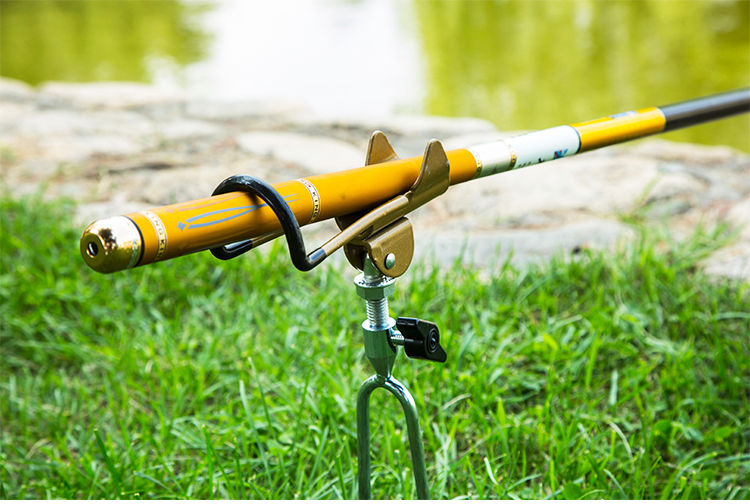 全金属钓鱼鱼竿支架地插多功能手竿海竿两用鱼杆万向炮台手海架加粗款