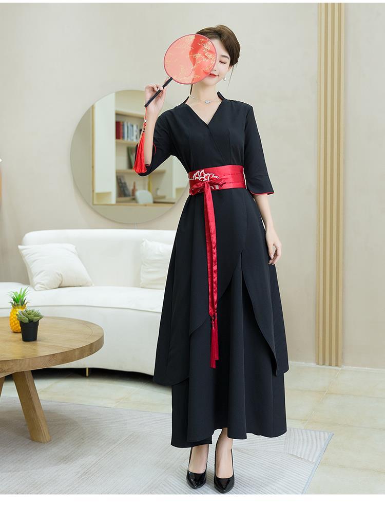 心墨染新品和服腰带设计新款国风文艺刺绣茶人服礼服汉服百搭腰封腰带