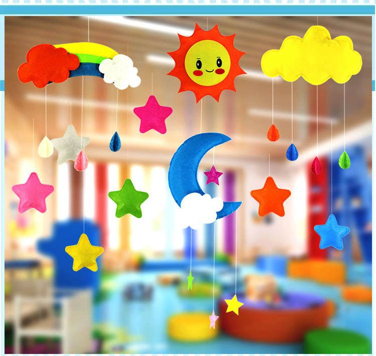 唯利多嘉宴新款幼儿园吊饰吊顶装饰品教室走廊屋顶悬挂物开学布置挂件