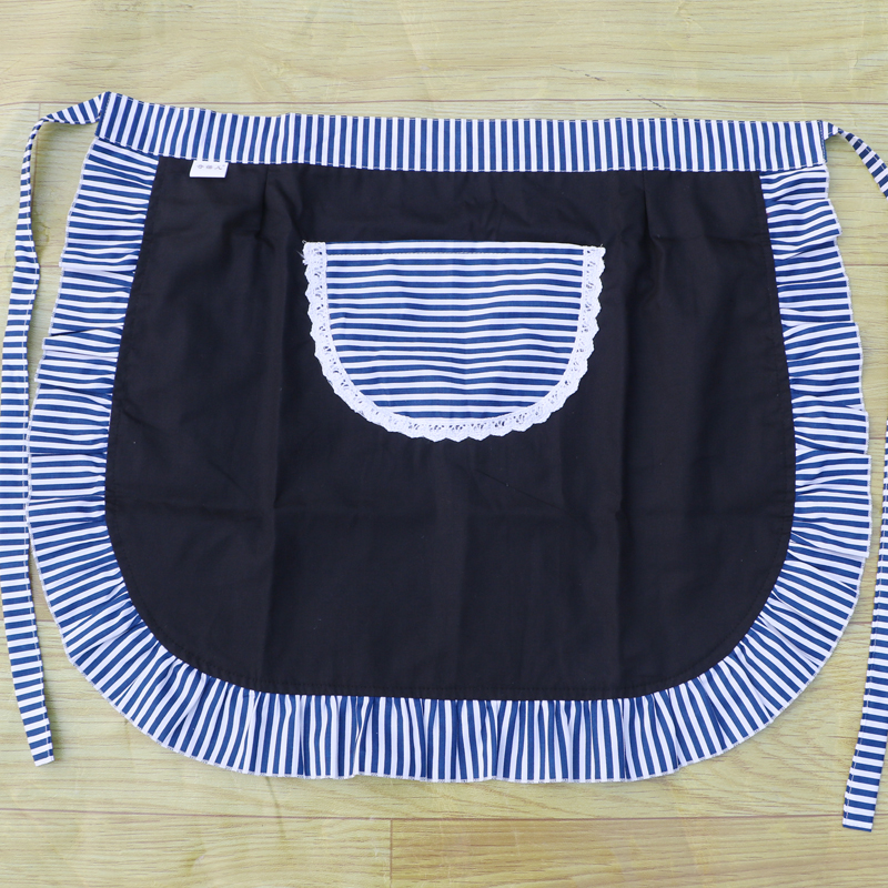 好物推荐半身围裙半围裙半身围腰厨房单双层防水防污花边半截时尚女