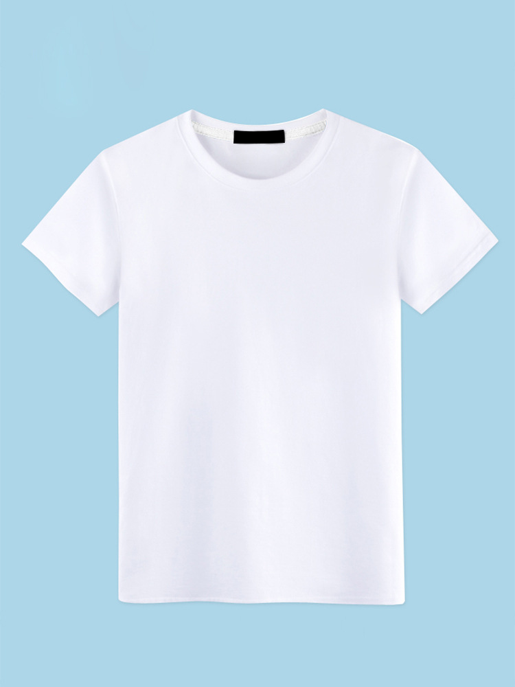 【高品质情侣短袖t恤】2021夏季新款厂家圆领纯棉t恤短袖空白广告衫
