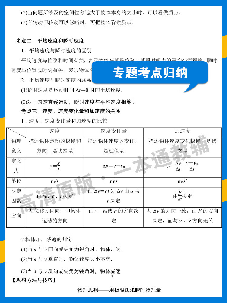 14，高中物理模型整理重要知識點縂結物理答題模板專題考點歸納電子版 高中物理模型整理168頁