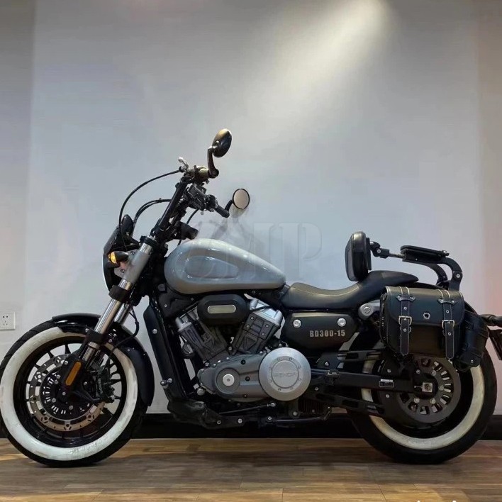 摩托车奔达金吉拉300灰石300rock边箱侧箱尾箱带锁带支架折叠靠背闪