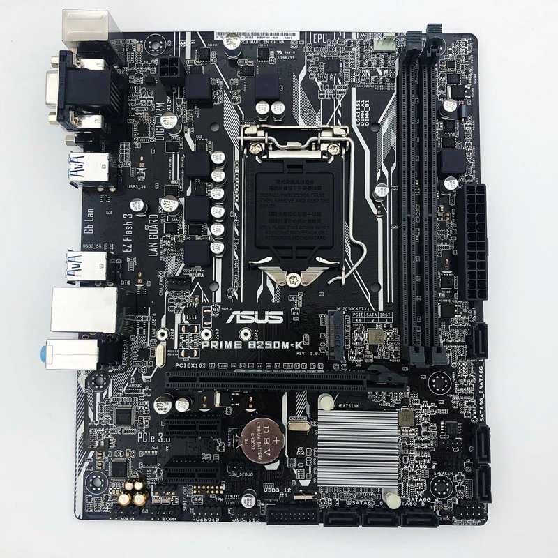 适用华硕()全新华硕主板b250m-k/j/a/v/kylin/pixiu1151针台式机电 天