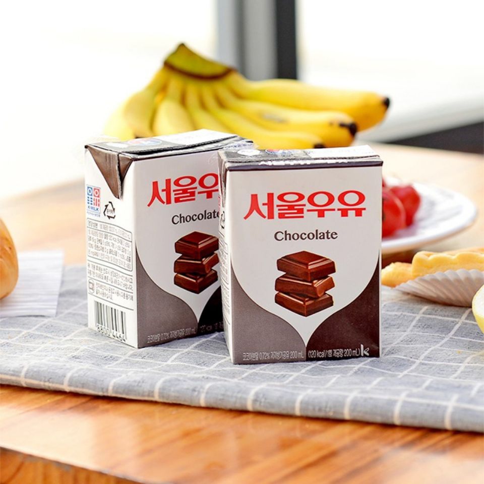 寿尔牛奶 韩国原装进口巧克力牛奶果味早餐奶200ml*24盒 200ml*24盒