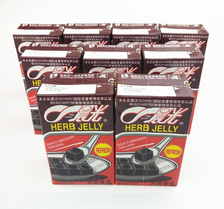 晨光凉粉即食凉粉255gx9盒仙草冻清爽夏日果冻零食品小吃【图片 价格