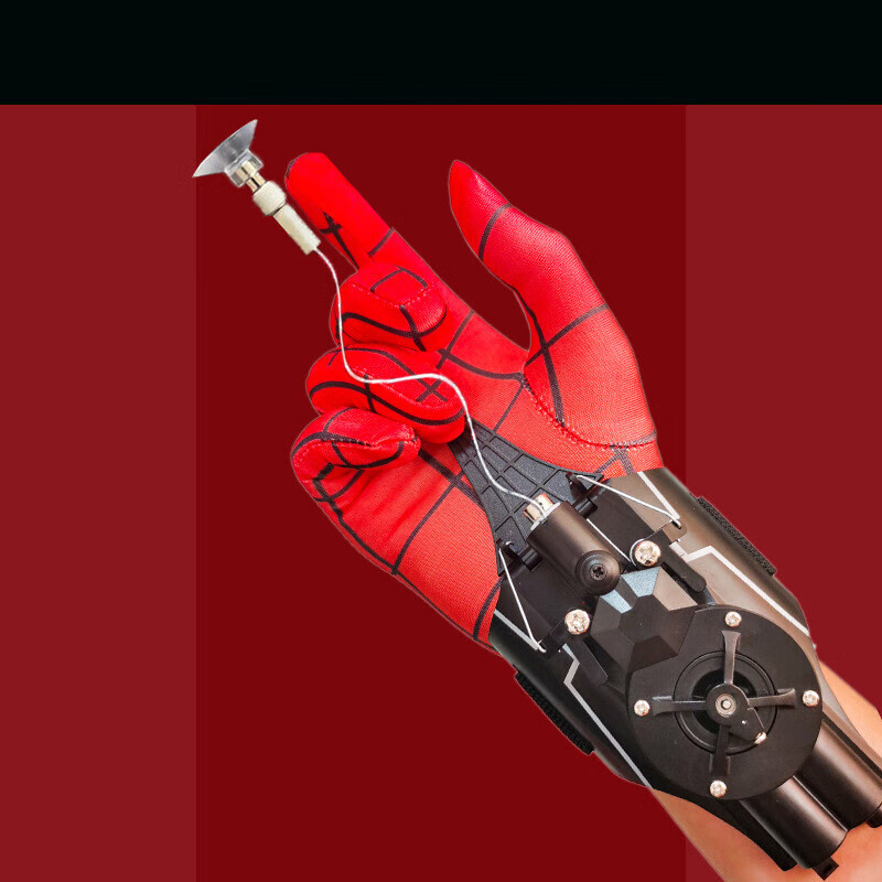 新品 蜘蛛侠蛛丝发射器可回收蛛网蛛丝吐丝发射器自动收线喷丝喷射器