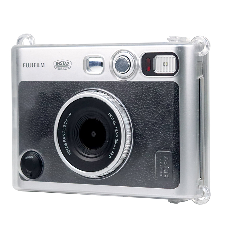 适用于富士instaxminievo拍立得保护套透明相机包迷你evo水晶壳evo壳
