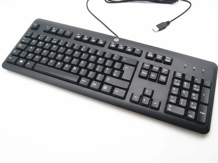 惠普全新hp台式电脑有线巧克力多媒体键盘办公标准键盘 惠普ku1156高