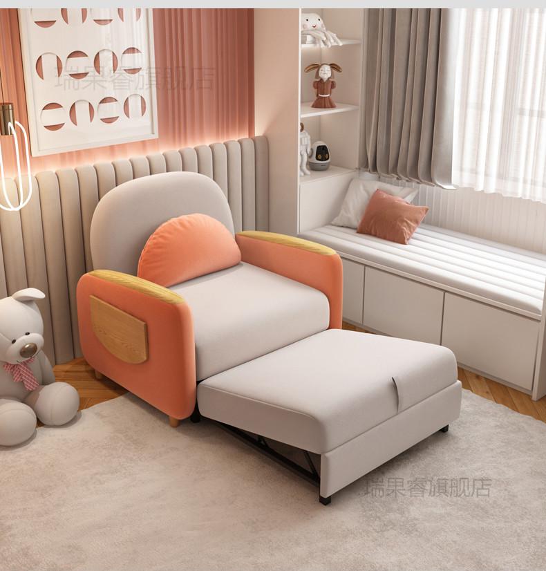 单人床客厅多功能两用小户型可折叠床书房时尚可爱款11米高回弹海绵款