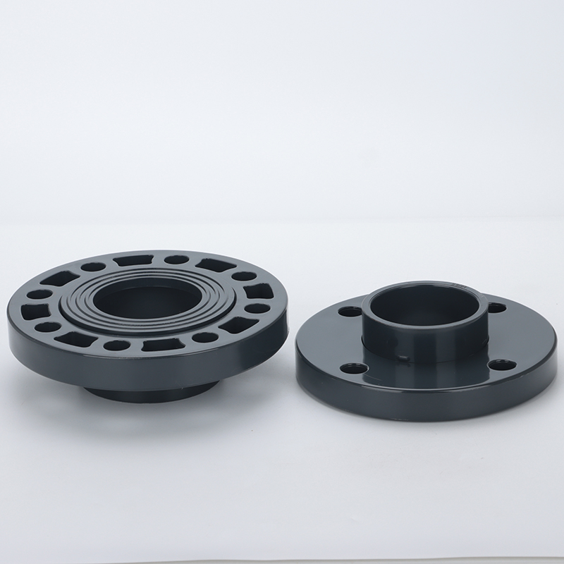 pvc活套法兰 upvc给水管化工管分体法兰耐酸碱活动塑料法兰盘pn16 dn