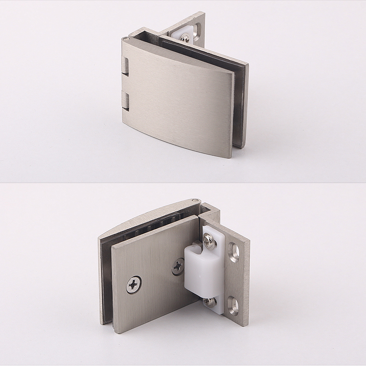 玻璃合页半盖玻璃铰链外挂玻璃特殊玻璃荷合页开孔展示柜玻璃配件半盖