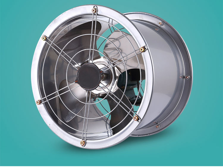 强力管道风机工业圆筒抽风机换气扇商用厨房抽油烟排风排气扇静音10寸