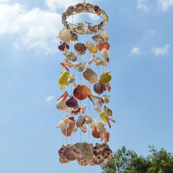 风铃制作材料 天然海螺贝壳风铃材料包diy礼品亲子活动手工制作儿童小