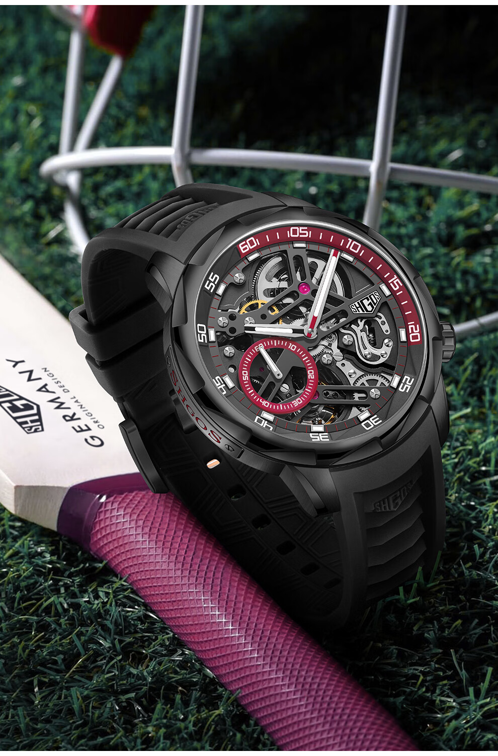 罗格斯(shgos) 德国手表大风车系列流浪地球联名镂空全自动机械表潮流