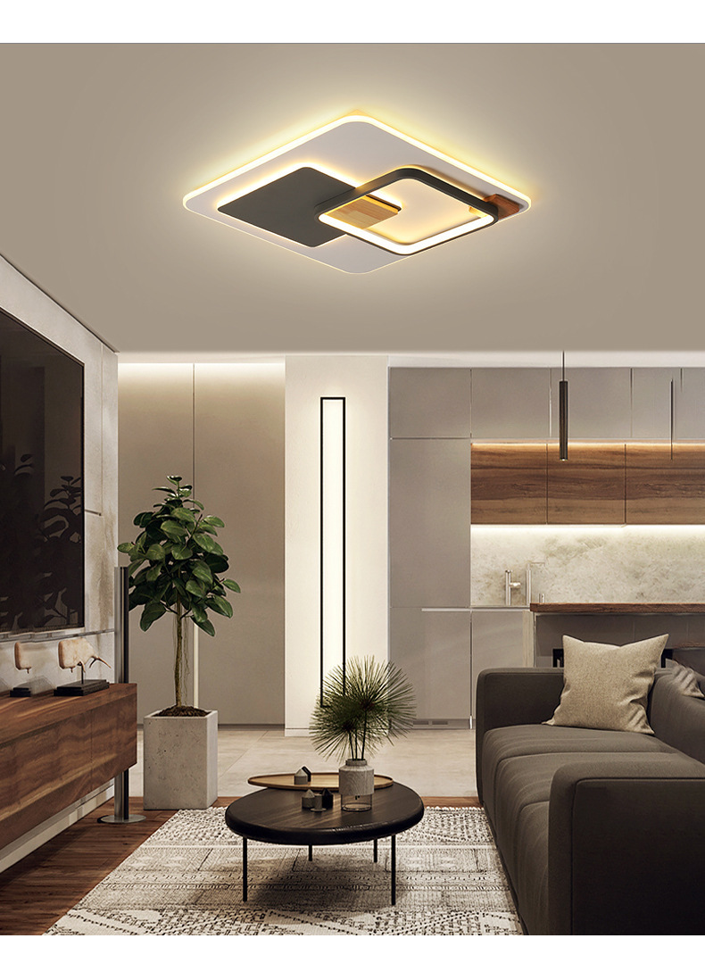 杰亮仕 led客厅灯现代简约家用客厅灯北欧灯饰全屋灯具套餐 餐吊灯三