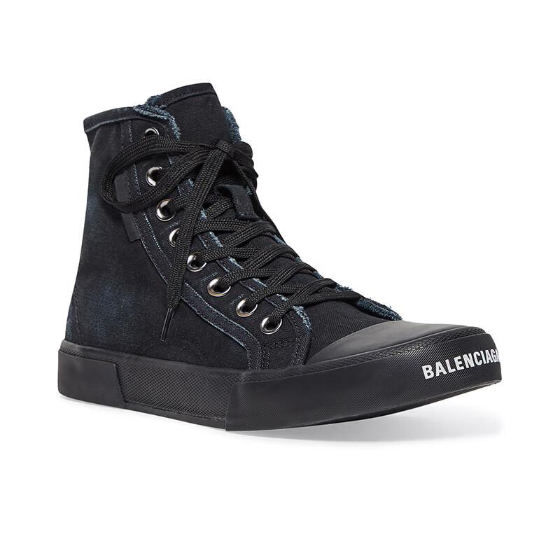 【包税】balenciaga/巴黎世家 22年秋冬新款 男士黑色破洞棉配黑色