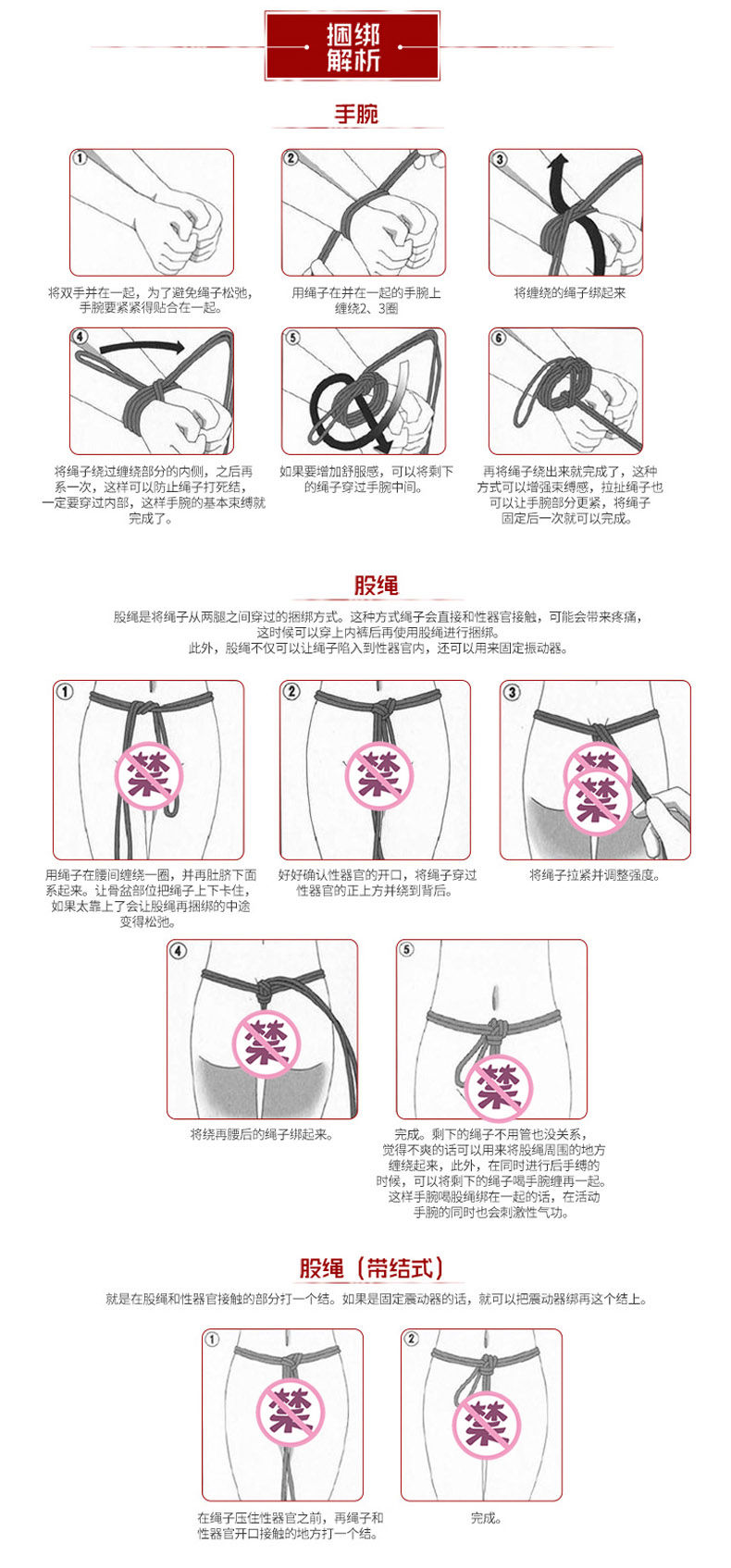 情趣玩具七件套用法图片