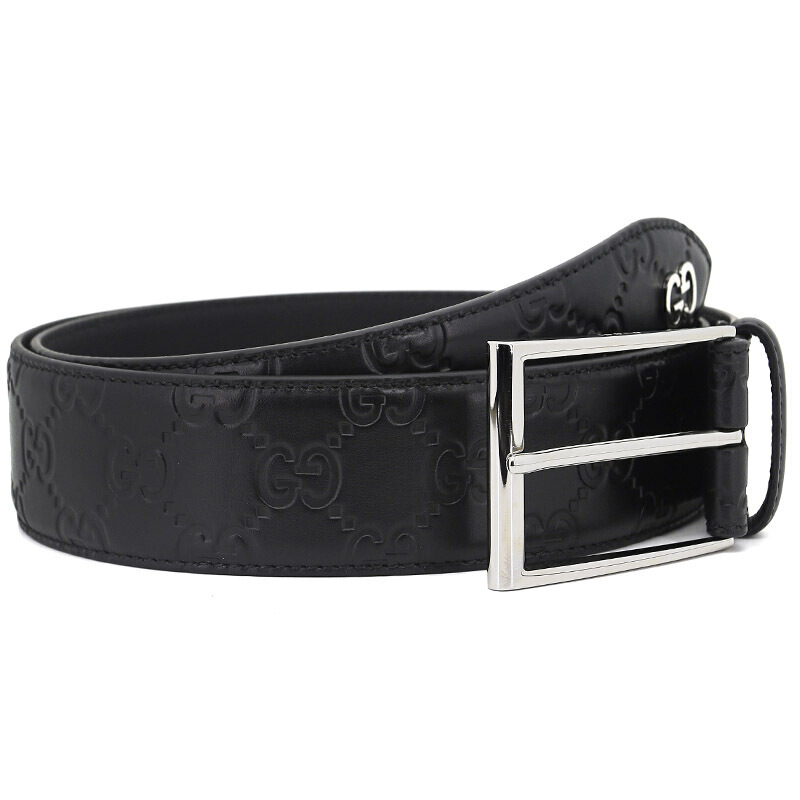 古驰gucci腰带皮带男士新款双g压花牛皮方形针扣腰带 474311 cwc1n