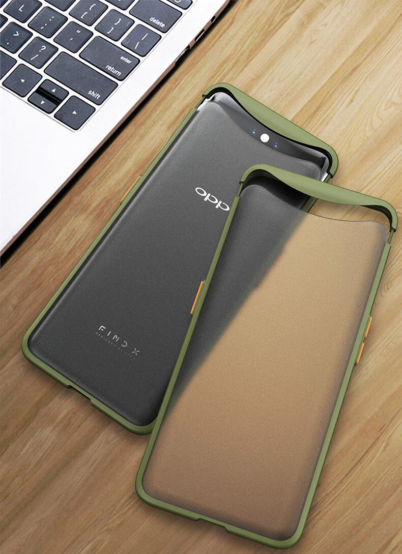【精选】oppofindx手机壳升降磁吸全包盖头findx壳软边硅胶磨砂透明