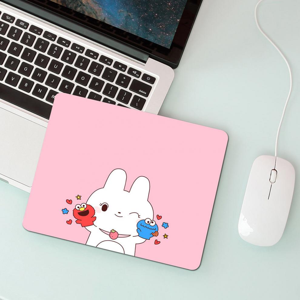 hkxa适用于 卡通人物动漫鼠标垫可爱学生笔记本便携鼠标垫小号加厚