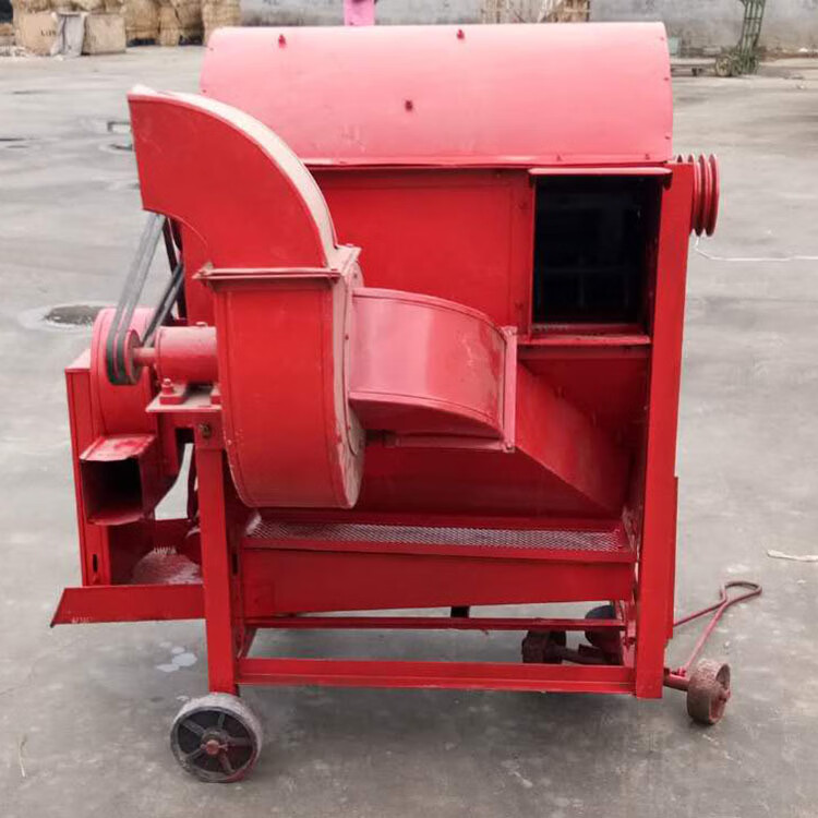 圣鲁谷子大豆脱粒机 水稻稻麦脱粒机 自动进料打谷机 75型【图片 价格