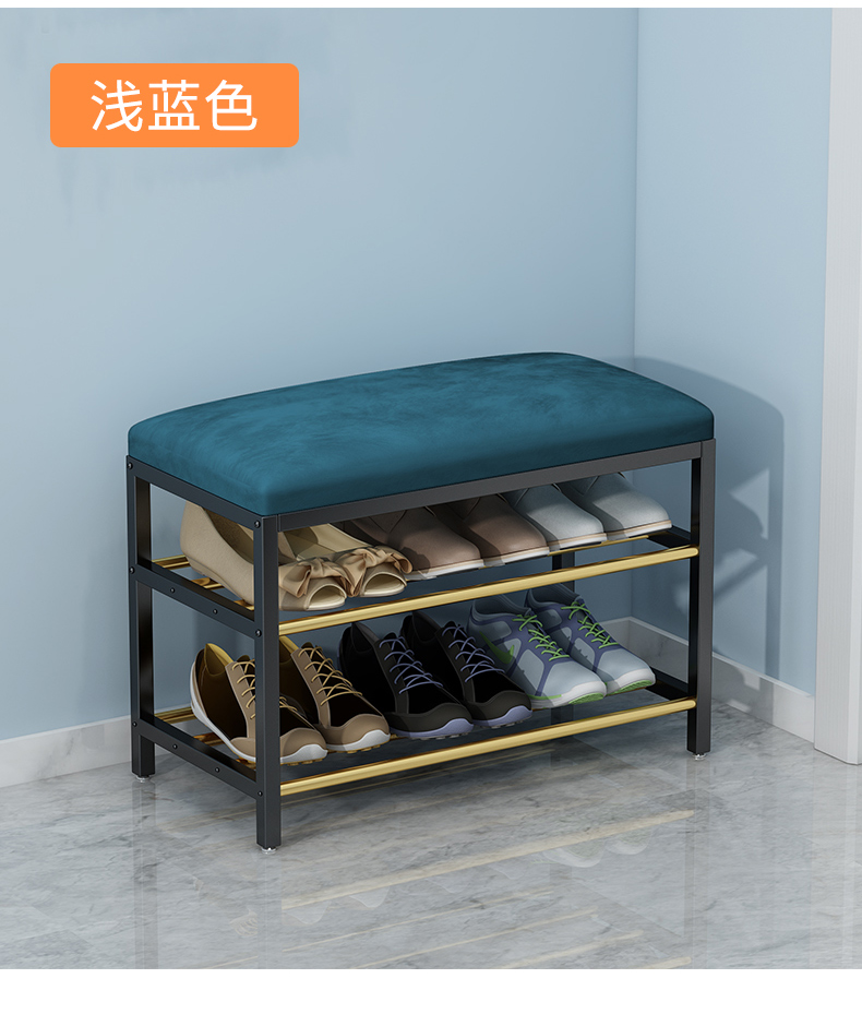 北欧鞋架简易多层鞋柜家用门口可坐换鞋凳轻奢经济型收纳放鞋架子少女