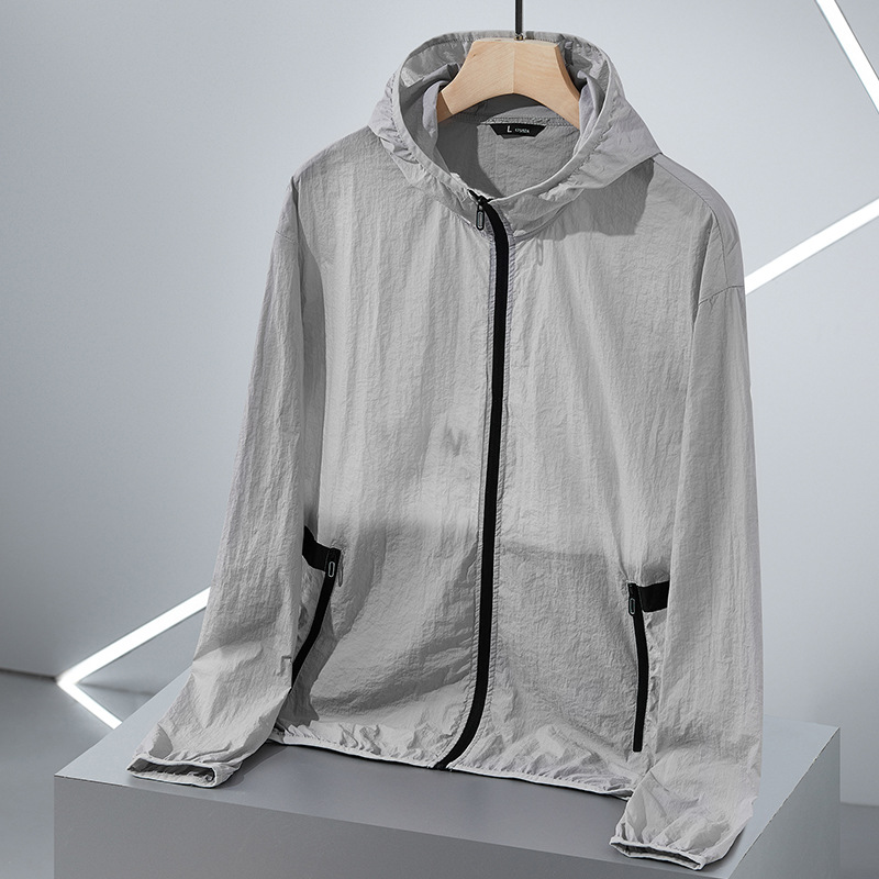 雅鹿【官方品牌】防晒衣服男长袖轻薄透气大码男士皮肤衣户外轻薄透气