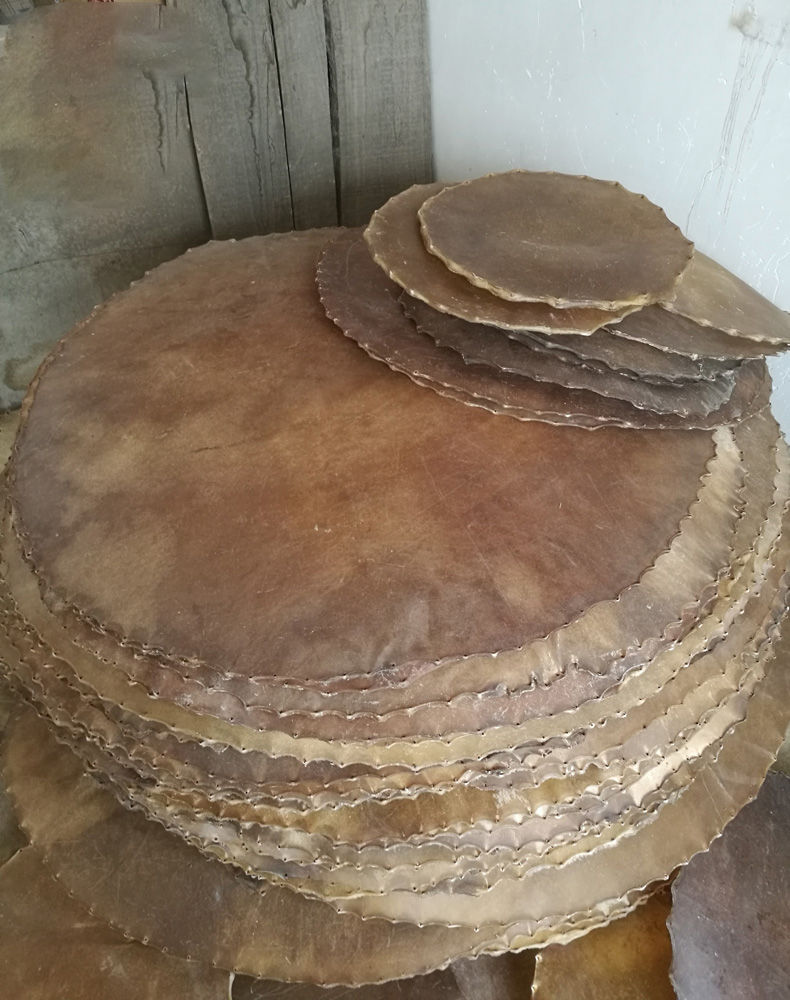 正宗黄牛皮鼓皮35公分到2米战鼓堂鼓大鼓小鼓鼓面高音定制鼓皮75厘米