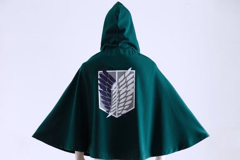 【柴妃】进击的巨人cosplay绿色自由之翼兵长披风外套二次元斗篷动漫