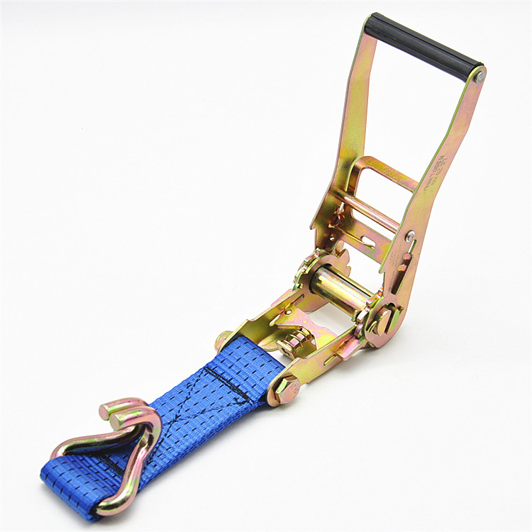 5t加厚大货车货物捆绑带拉紧器货物固定捆扎带紧绳器收紧器双钩5cm9米