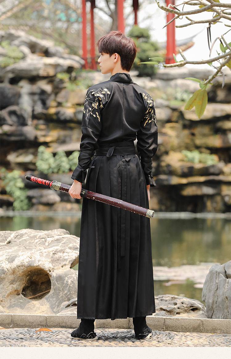 国潮男装联名锋承男装汉服学生武侠风班服侠客书生帅气古装男士古风