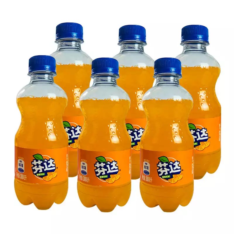 百亿补贴可口可乐激爽夏日汽水饮料系列芬达300ml6瓶