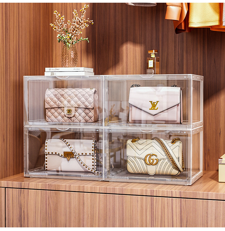 高档包包收纳柜 包包收纳柜卧室防尘包架子箱房间存放神器透明衣柜放