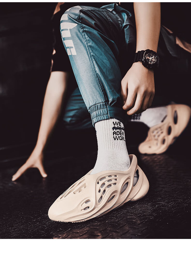 椰子锋尚潮男士凉鞋夏季2021新款版凉拖鞋男黑色45