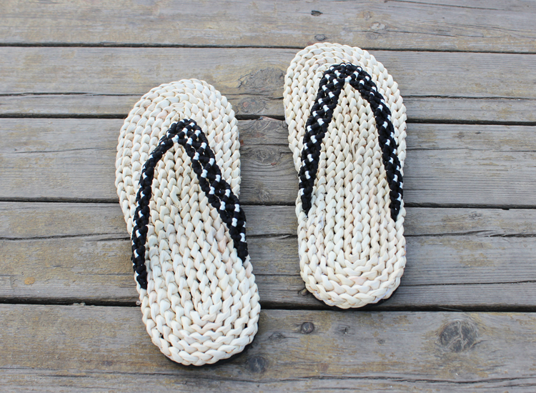 中国风传统纯手工编织草鞋男女凉拖鞋情侣人字拖平底透气按摩个性