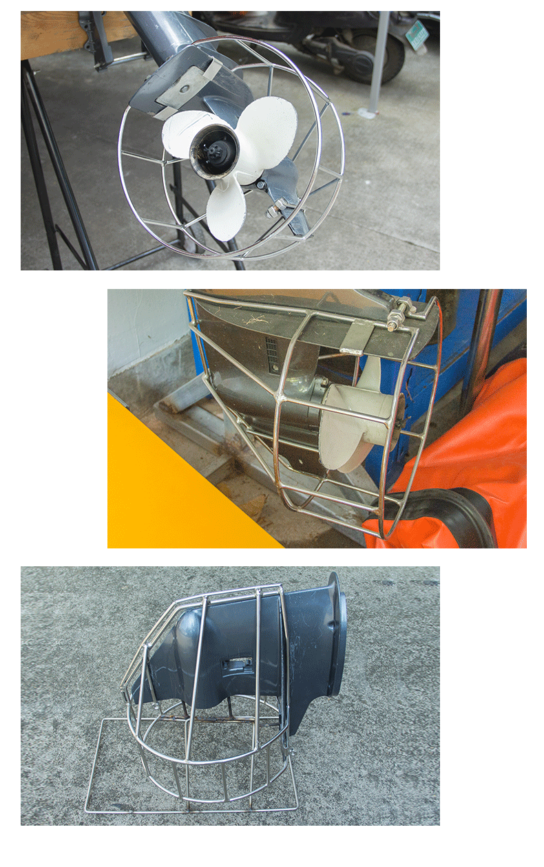 泊狮东雅马哈马达保护罩船外机螺旋桨叶保护罩不锈钢加厚推进器通用型