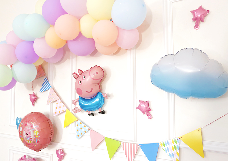 六一儿童节气球我们毕业了气球装饰幼儿园典礼教室装扮派对同学会背景