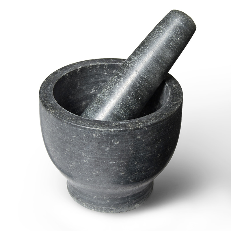 石兑窝 德国天然石材石臼捣蒜器研钵药钵兑窝中草药研磨碗糍粑五谷